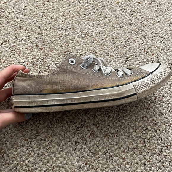 Grey Converse Low Top Size 8 - Picture 2 of 10